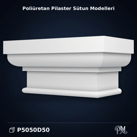 Poliüretan 34x69x32 cm Dekor Pilaster Sütun Başlığı