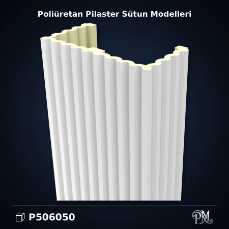 D506050 Yivli Pilaster Sütun