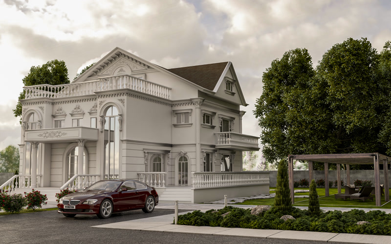 <p>

    <h1>Poliüretan Villa Dış Cephe Tasarımı</h1>
    <p>Poliüretan malzemeler, modern villa dış cephe tasarımlarında sıklıkla tercih edilmektedir