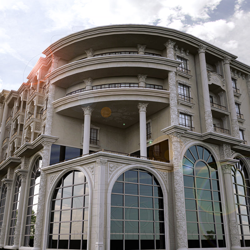 <p>

    <h1>Poliüretan Söve Malzemeleriyle Otel Dış Mekan Dekorasyonunda Estetik ve Zarafet</h1>
    
    <p>Otel dış mekan dekorasyonu, misafirlerin