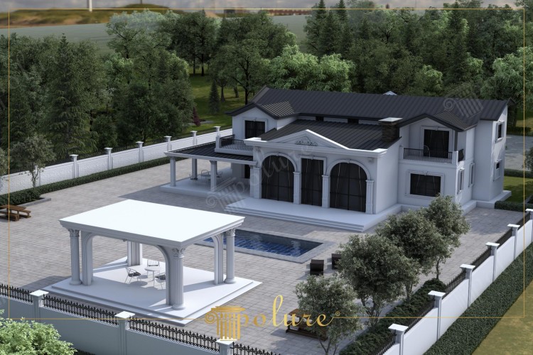 Poliüretan Dış Cephe Modelleri ile Zamansız Lüks Klasik Villa Tasarımları: Zarafet ve Büyüklük ile Dış Mekan Dekorasyon Fikirleri ve Örnekleri <p>

    <h1>Poliüretan Zamansız Lüks Klasik Villa Dış Cephe Modelleri</h1>
    <p>Klasik villa mimarisi, zarafeti ve büyüklüğü ile her zaman göz doldurmuştur. Dış cephe tasarımı, bir villanın ilk izlenimini oluşturarak, konukları ve ziyaretçileri etkilemenin en önemli yollarından biridir. Poliüretan malzemeler, hafifliği ve dayanıklılığı sayesinde dış cephe tasarımlarında sıklıkla tercih edilmektedir.</p>

    <h2>Zarafet ve Büyüklük</h2>
    <p>Poliüretan dış cephe uygulamaları, klasik villa tasarımlarında zarafet ve büyüklüğü ön plana çıkarmaktadır. Bu malzeme, çeşitli detaylar ve süslemeler ile zenginleştirildiğinde, klasik mimarinin ihtişamını yansıtan bir görünüm sunar. Klasik villa dış cephelerinde kullanılan poliüretan elemanlar, ince işçilikle hazırlanarak estetik bir bütünlük sağlar.</p>

    <h2>Dış Klasik Villa Dekorasyon Modelleri</h2>
    <p>Klasik villa dekorasyonu, genellikle geleneksel çizgiler ve simetrik düzenlemelerle karakterizedir. Dış cephede kullanılan poliüretan süslemeler, kapı ve pencere çerçeveleri, kornizler ve cephe kaplamaları gibi unsurlarla zenginleştirilir. Bu dekorasyon modelleri, villanın karakterini belirlerken aynı zamanda modern yaşamın konforunu da sunar.</p>

    <h2>Tasarım ve Örnekleri</h2>
    <p>Poliüretan dış cephe tasarımları, farklı renk ve doku seçenekleri ile kişiselleştirilebilir. Örneğin, klasik beyaz ve krem tonları, zarif bir görünüm oluştururken, koyu renkler ise şıklığı ve asaleti simgeler. Ayrıca, çeşitli dokular ve desenler ile oynayarak, klasik villalarınıza özgün bir kimlik kazandırabilirsiniz.</p>

    <h2>Dekorasyon Fikirleri</h2>
    <p>Poliüretan malzemelerle oluşturulmuş dış cepheler, dekorasyon fikirleri açısından da geniş bir yelpaze sunar. Bahçe düzenlemeleri, dış mekan aydınlatmaları ve mobilyaları ile birleştirildiğinde, klasik villa dış cepheleri etkileyici bir atmosfer yaratır. Dış mekanlarda kullanılan doğal taşlar ve ahşap detaylar ile poliüretan unsurların kombinasyonu, lüks bir görünüm elde etmenizi sağlar.</p>

    <h2>Sonuç</h2>
    <p>Poliüretan zamansız lüks klasik villa dış cephe modelleri, zarafet ve büyüklüğü bir arada sunarak, her dönemde beğenilen bir seçenek olmuştur. Bu tasarımlar, hem estetik hem de fonksiyonel açıdan tatmin edici çözümler sunarak, hayalinizdeki klasik villayı gerçeğe dönüştürmenize yardımcı olur.</p>

</p><br><hr></hr>