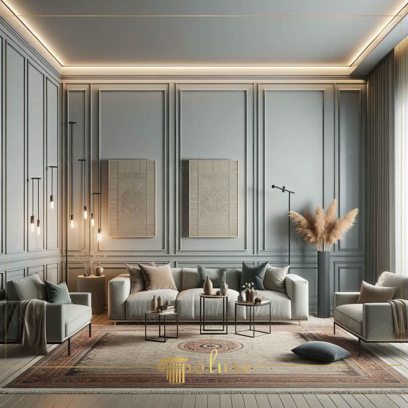 <p>

    <article>
        <h1>Poliüretan Modern Geometrik Zarafet ile Oturma Odası Duvar ve Tavan Çıtası Tasarımı</h1>
        <p>Oturma odası, evin 