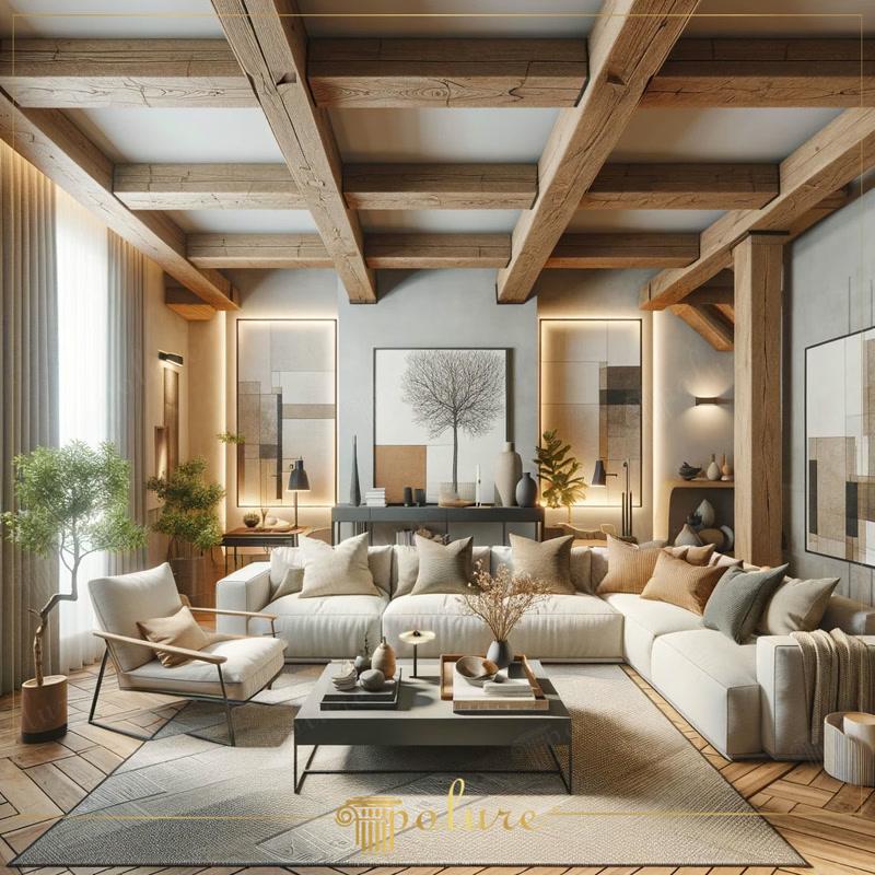 <p>

    <article>
        <h1>Poliüretan Kirişler ile Modern Rustik Dekorasyon</h1>
        <p>Modern rustik dekorasyon, iç mekan tasarımında sıcak v