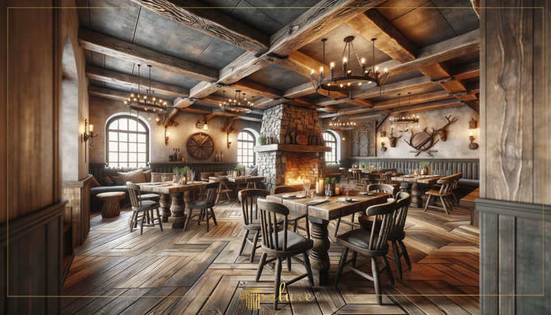 <p>

    <h1>Poliüretan Kiriş ve Kütük Mertekler ile Rustik Taverna Stili Restoran Dekorasyonu</h1>
    
    <h2>Klasik İçi Rustik Salon Tasarım Fikir