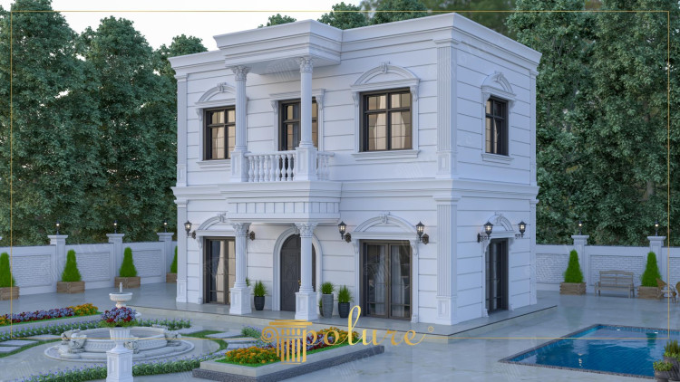 En Trend Dış Cephe Villa Tasarımları Neoklasik Poliüretan Ürünlerle Villa Dış Cephe Tasarımı Zarafet ve Dayanıklılığı Buluşturun Neoklasik tarz mimaride klasik çizgilerin modern dokunuşlarla yeniden yorumlanmasını sağlar Villa dış cephelerinde kullanılan poliüretan dekoratif elemanlar hem estetik görünümü hem de dayanıklılığı ile dikkat çeker Hafif uzun ömürlü ve kolay uygulanabilir olan poliüretan ürünler villanızın dış cephesine zarif ve göz alıcı bir hava kazandırır Neoklasik poliüretan dış cephe süslemeleri arasında sütunlar kemerler kornişler kartonpiyerler ve pencere çerçeveleri gibi detaylar bulunur Bu dekoratif elemanlar yapıya ihtişam katarken aynı zamanda suya neme ve dış hava koşullarına karşı yüksek direnç gösterir Ahşap veya alçı gibi geleneksel malzemelere kıyasla bakım gerektirmez ve uzun yıllar ilk günkü şıklığını korur Neoklasik dış cephe tasarımında kullanılan poliüretan ürünler villa sahiplerine kişiselleştirilmiş çözümler sunar Farklı desen ölçü ve renk seçenekleri sayesinde her yapıya uygun estetik dokunuşlar eklemek mümkündür Ayrıca hafif yapıları sayesinde montajı kolaydır ve yapının statik yükünü artırmaz Eğer villanızın dış cephesine zamansız bir şıklık ve sofistike bir görünüm kazandırmak istiyorsanız neoklasik poliüretan dekoratif ürünler mükemmel bir tercih olacaktır Hem geleneksel hem de modern unsurları bir araya getiren bu tasarım anlayışı villanıza benzersiz bir kimlik kazandırır