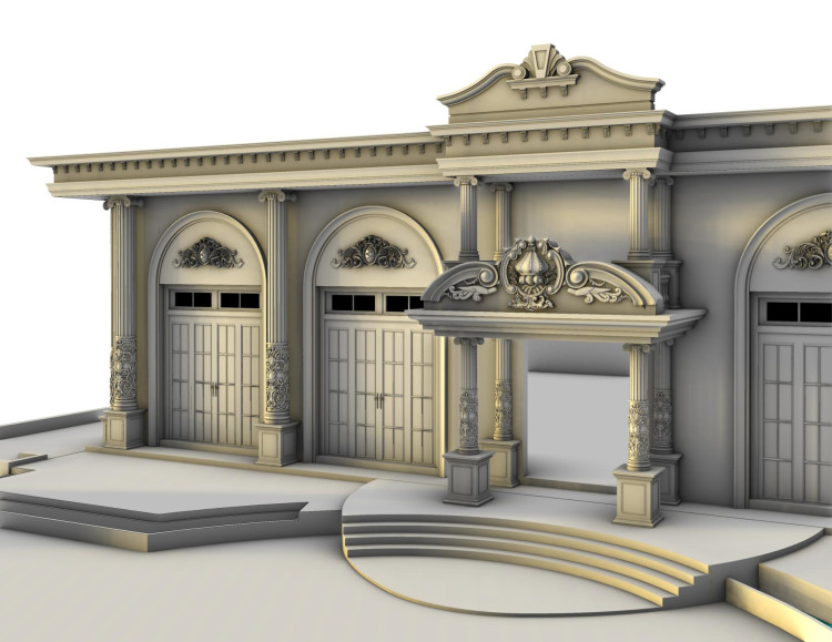 Tokat Gürme düğün salonu dıs cephe dekorasyonu Tokat Gürme Düğün Salonu projesinde salonun mimari tasarımını 3D olarak modelledik yüksek kaliteli render görsellerini hazırladık ve projede kullanılan tüm poliüretan dekoratif ürünleri kendi tesislerimizde ürettik Tasarım ve üretim sürecini uçtan uca yöneterek estetik dayanıklı ve özel ölçülere uygun çözümler sunduk