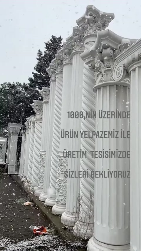 4 Mevsim Uyumlu Poliüretan Dekoratif Ürünler ve Sütun İmalatı