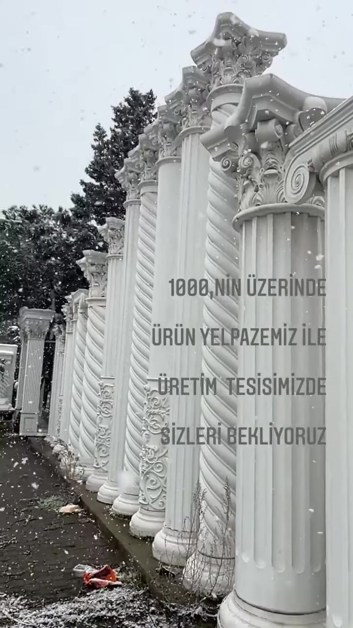 4 Mevsim Uyumlu Poliüretan Dekoratif Ürünler ve Sütun İmalatı