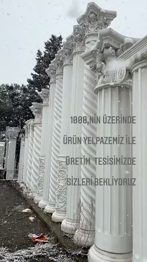 4 Mevsim Uyumlu Poliüretan Dekoratif Ürünler ve Sütun İmalatı