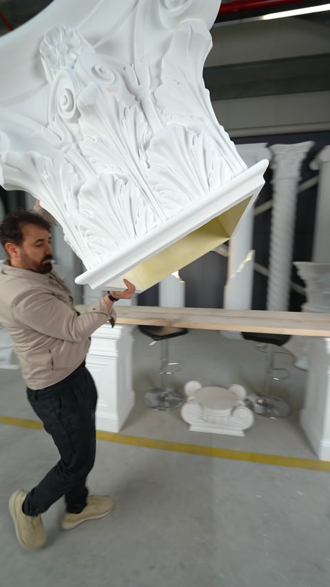 Poliüretan Korint Sütun ve Pilaster Başlıkları