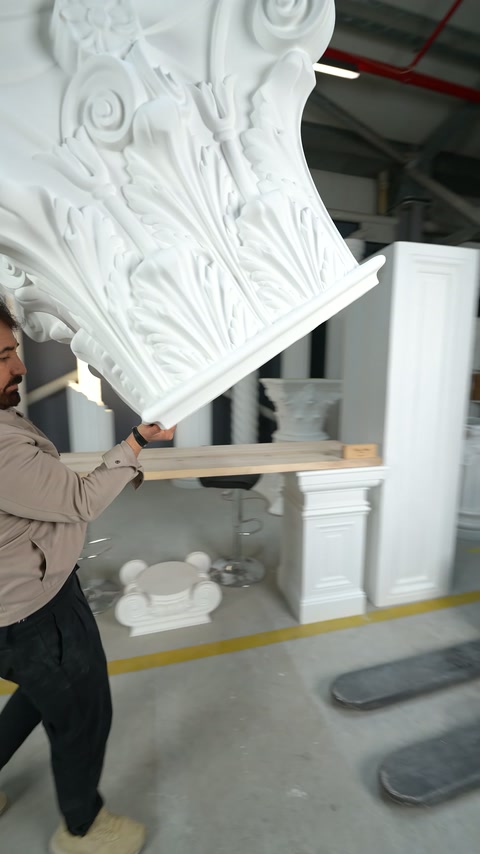 Poliüretan Korint Sütun ve Pilaster Başlıkları