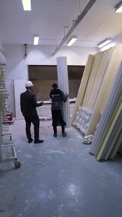 Boyama bölümünde sütunlar ve çeşitli dekoratif parçalar bekliyor