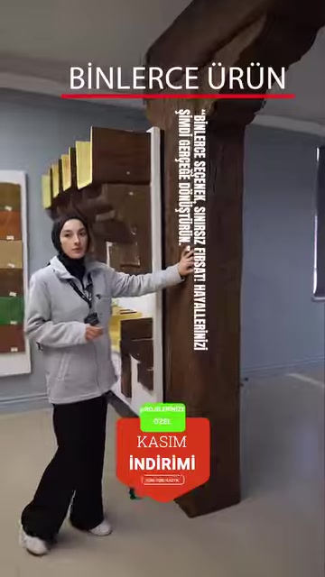 Farklı renk ve biçimlerde dekoratif kiriş örnekleri tanıtılıyor