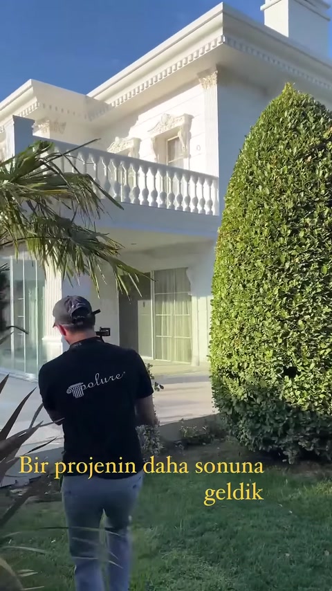 3D Mimari Çizimle Poliüretan Villa Dış Cephe Tasarımı
