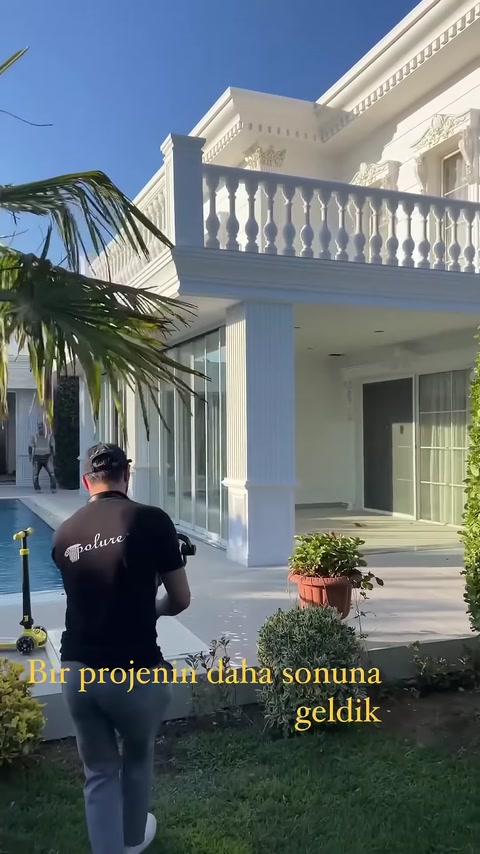 3D Mimari Çizimle Poliüretan Villa Dış Cephe Tasarımı