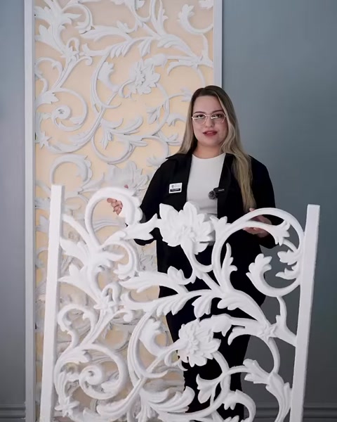 Polure Poliüretan dekupe desenli panel modelleri poliüretan motifli sarmaşık panel imalatı — 0:20
