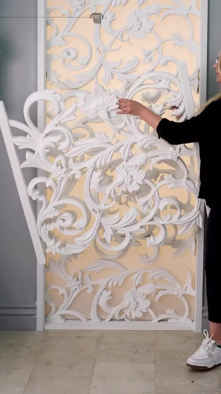 Polure Poliüretan Dekupe Desenli ve Sarmaşık Motifli Panel Modelleri