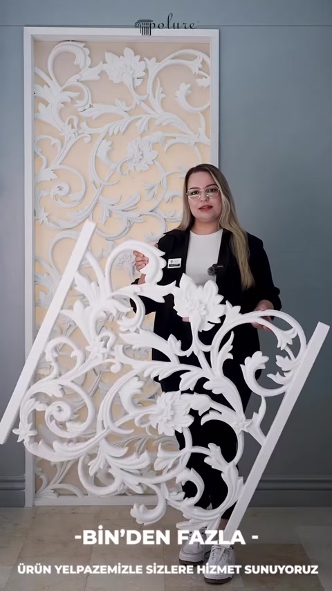 Polure Poliüretan Dekupe Desenli ve Sarmaşık Motifli Panel Modelleri
