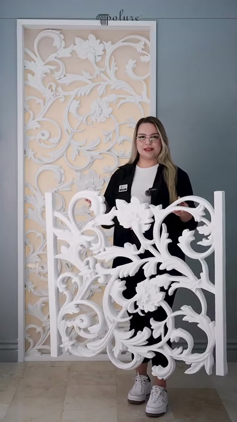 Polure Poliüretan Dekupe Desenli ve Sarmaşık Motifli Panel Modelleri