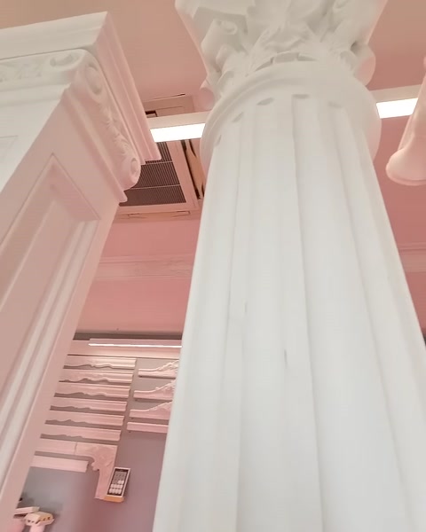 Geniş yivli sütun gövdesi ve bezemeli başlığı öne çıkıyor