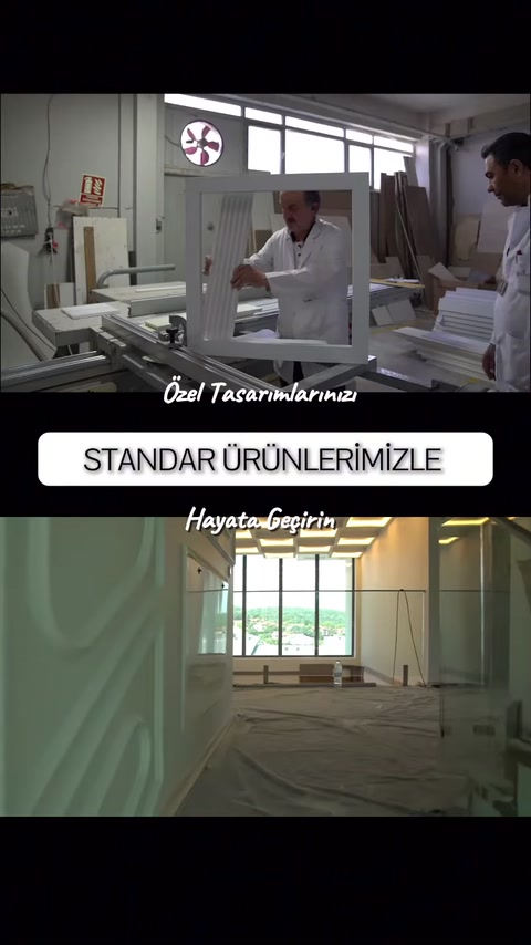 Uzun beyaz profil üzerinde el aletiyle uygulama yapılıyor