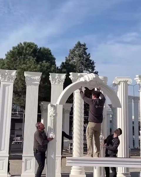 Polure Poliüretan Sütun Başlıkları İmalatı Dış Cephe Söve Kat Silmesi Modelleri — 0:19