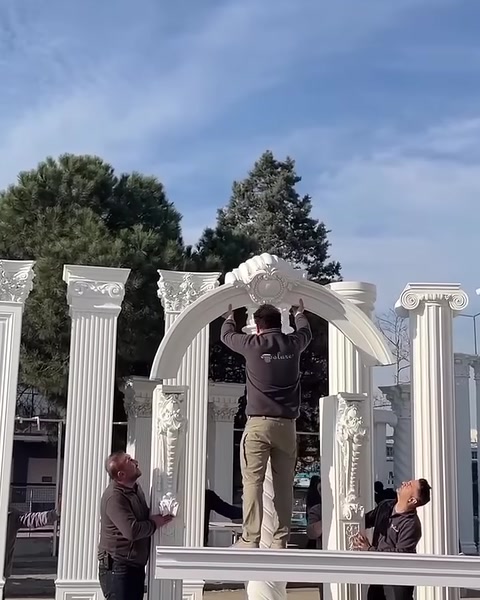 Polure Poliüretan Sütun Başlıkları İmalatı Dış Cephe Söve Kat Silmesi Modelleri — 0:21