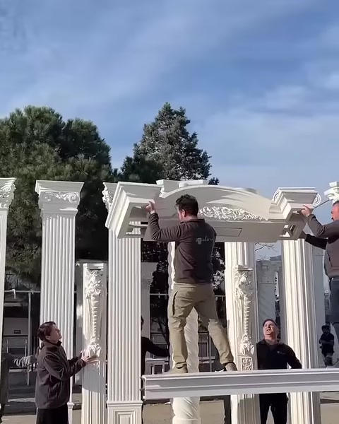 Polure Poliüretan Sütun Başlıkları İmalatı Dış Cephe Söve Kat Silmesi Modelleri — 0:26