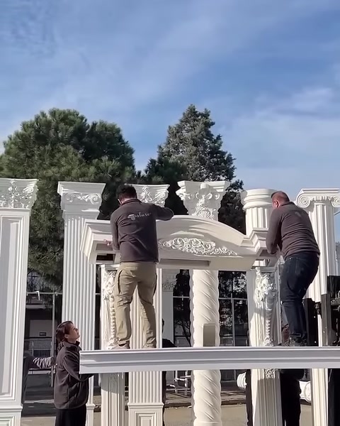 Polure Poliüretan Sütun Başlıkları İmalatı Dış Cephe Söve Kat Silmesi Modelleri — 0:32
