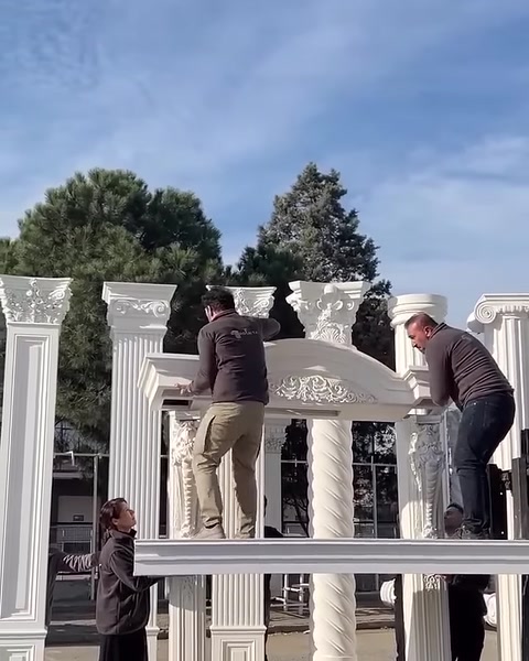 Polure Poliüretan Sütun Başlıkları İmalatı Dış Cephe Söve Kat Silmesi Modelleri — 0:33