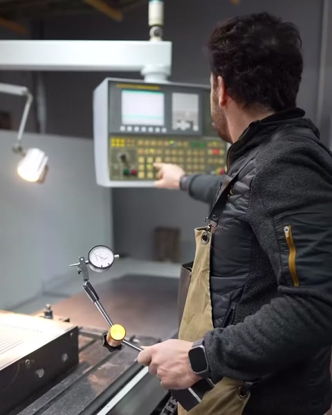 Operatör panel kalıbı işleme ayarlarını kontrol panelinden düzenliyor
