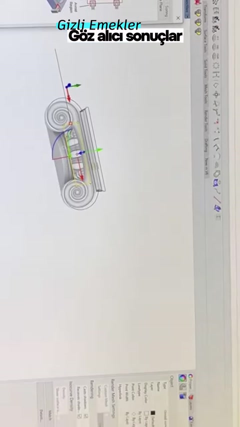 İyon sütun başlığının üç boyutlu bilgisayar modeli hazırlanıyor