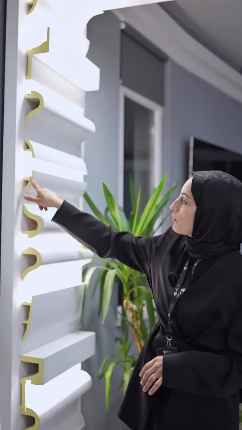 Profilin LED yerleşimine uygun arka kanal bölümü gösteriliyor