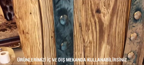 Büyük kütük kesiti yakından doğal doku ile gösteriliyor