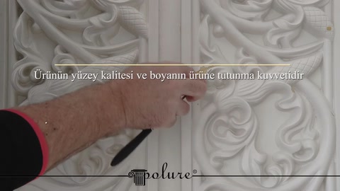 Poliüretan seperatör kaplama süsleme poliüretan söve boya kalitesi — 0:26