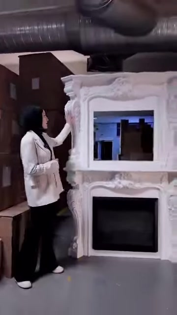 Hazneli ve haznesiz klasik şömine modelleri birlikte sergileniyor