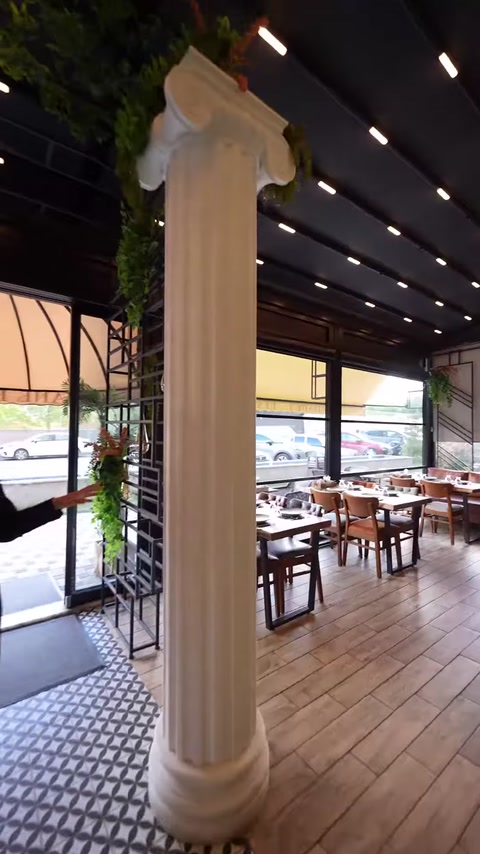Poliüretan İyon Sütun ve Kemer Söve Modelleriyle Restoran Dekorasyonu