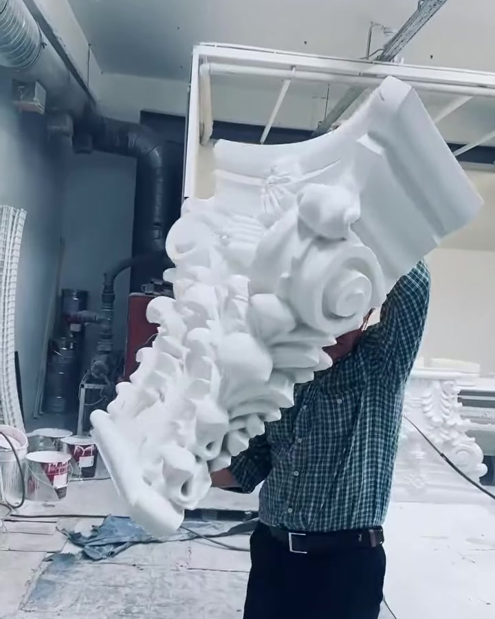 Poliüretan Pilaster Sütun Başlıkları ile Dekoratif Mimari Çözümler — 0:02