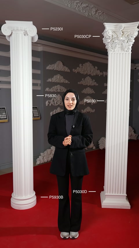 Poliüretan Sütun Başlıkları ve Hafif, Sağlam Sütun Modelleri