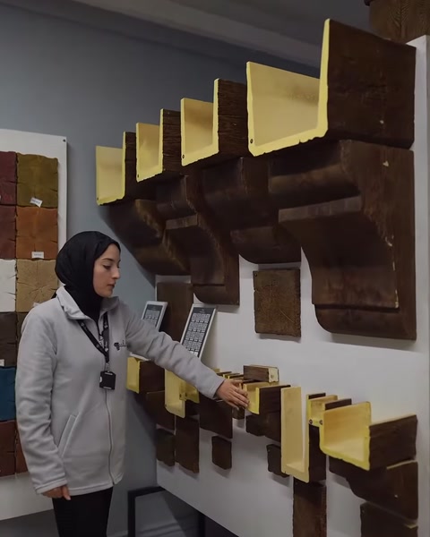 Çeşitli ölçülerde kiriş ve mertek kesitlerinin birlikte sunumu